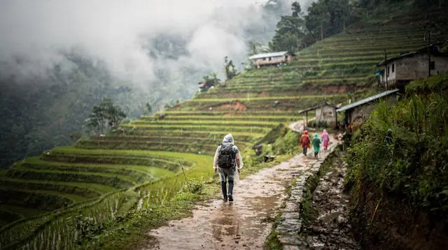 Trekking in the Rain: How Mud Changes Northern Vietnam's Trails